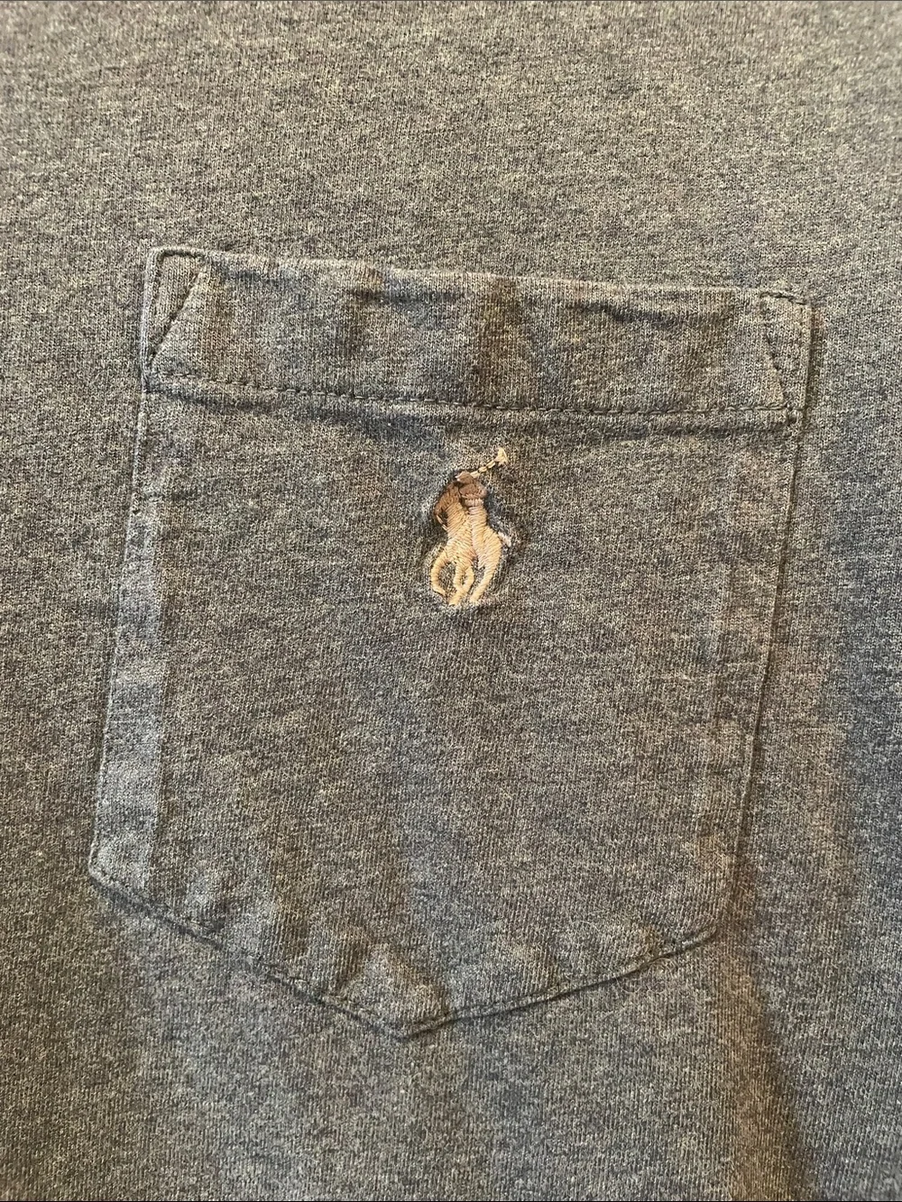 Polo by Ralph Lauren Olive Green Long-Sleeve Pocket Tee Mens large